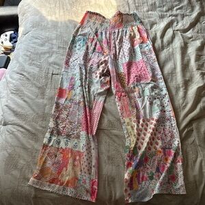 & Other Stories Multicolor Patchwork Wide Leg Pants